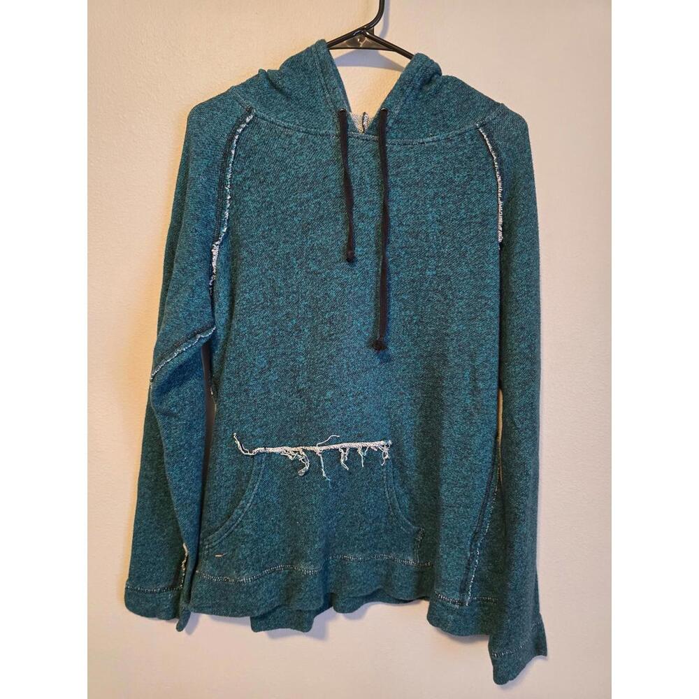 BKE Vintage Teal Men’s Pullover Hoodie Slim Fit Sweater (XL)